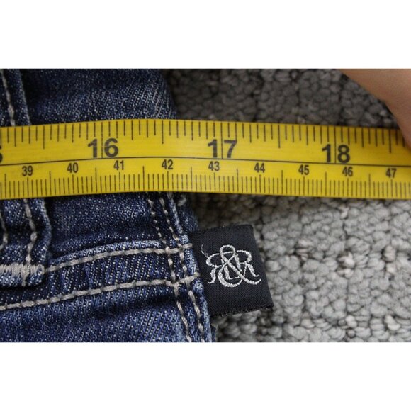 Rock & Republic Jeans Womens Size 10 Blue Denim Medium Washed Straight Fit Y2k - Picture 7 of 8